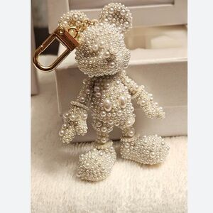 Baublebar Disney X Mickey Mouse Bag Purse Key Charm Pearl New no box